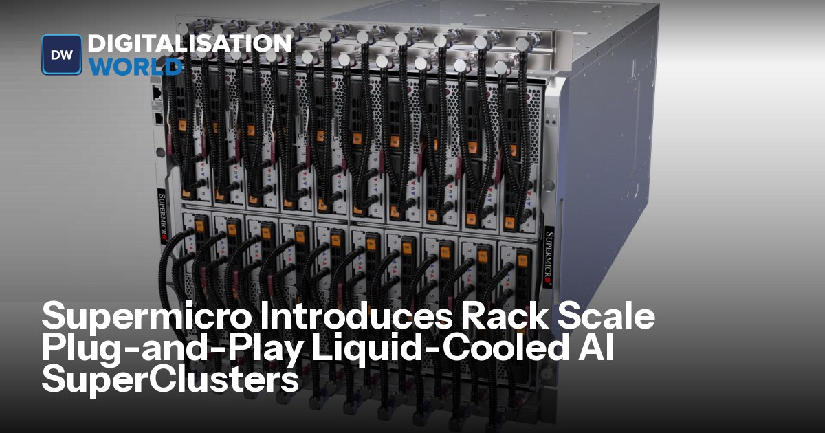 Supermicro Rack Liquid Supermicro Introduces Rack Scale Plug-and-Play Liquid-Cooled AI ...